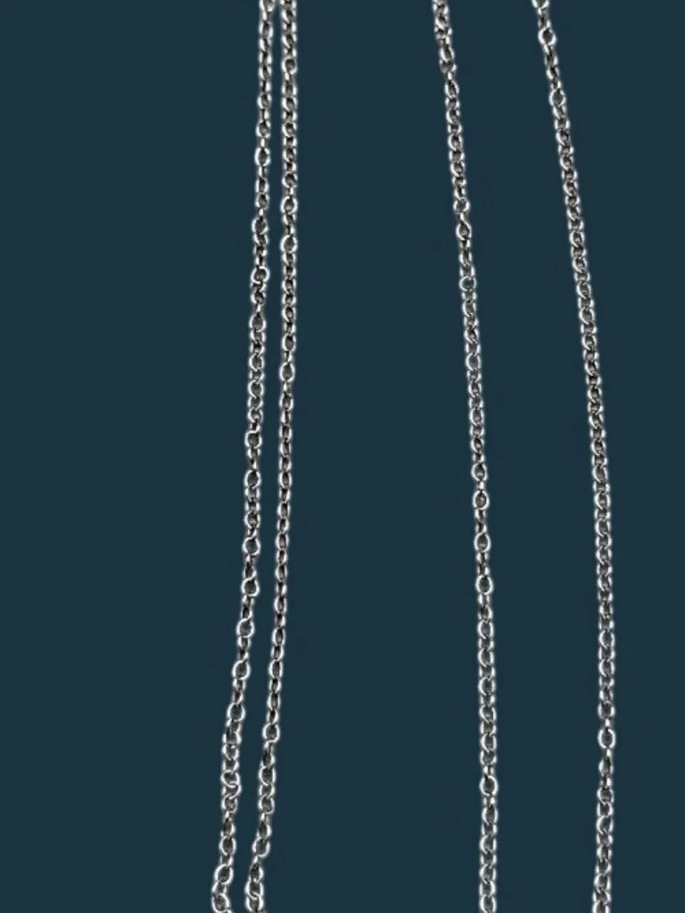 Charles Winston Sterling Silver Diamond Circle Pendant Necklace 19